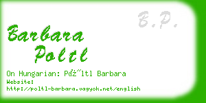 barbara poltl business card